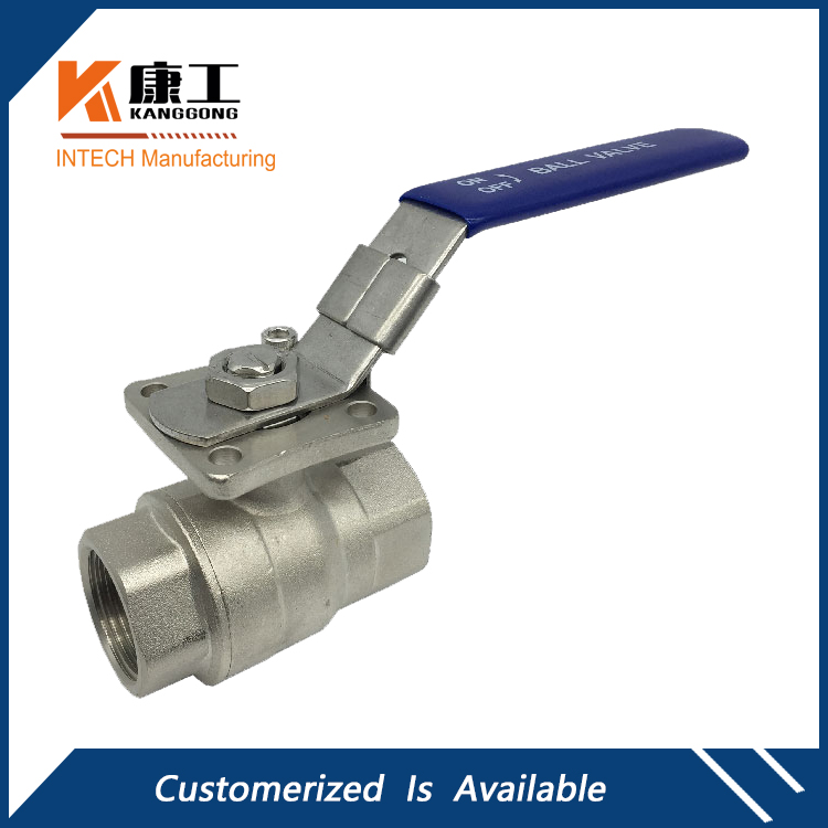 2PC Ball Valve With ISO5211 Mounting Pad