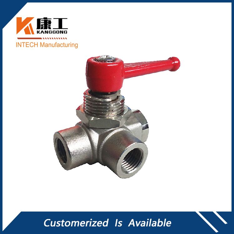 3-Way ball valve, w/Zinc alloy handle