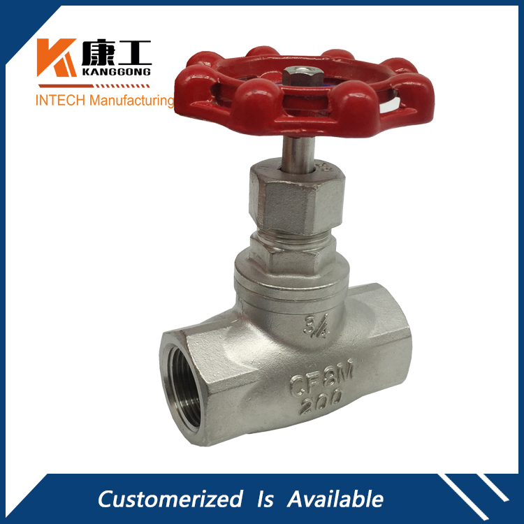 316 Stainless Steel Globe Stop Valve, 200PSI