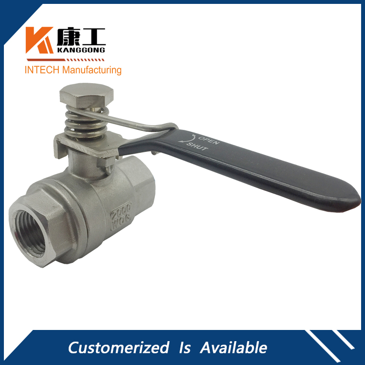 316 Stainless Steel Spring Handle Ball Valve