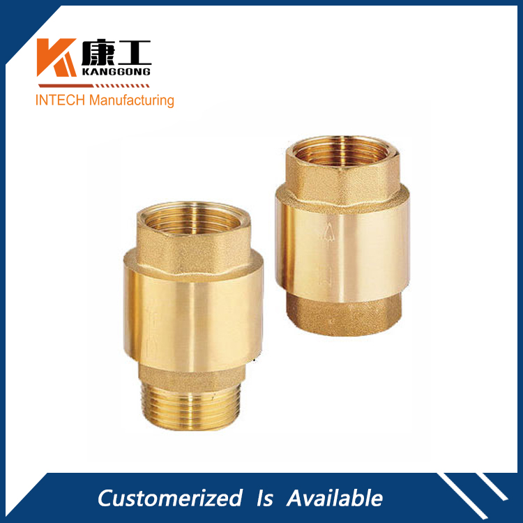 Brass Spring Check Valve, MF&FNPT Connection Type