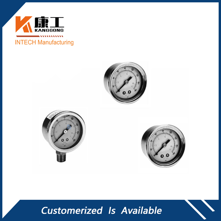 Stainless Steel Case Liquid-Filled     Pressure Gauges