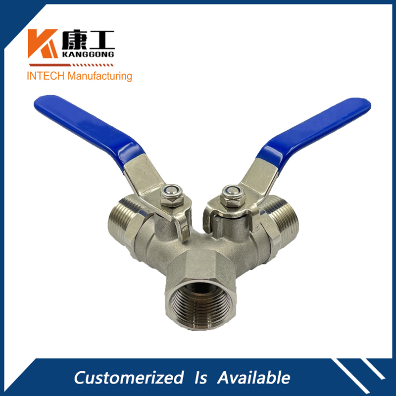3-Way Diverting Stainless Steel Ball Valve
