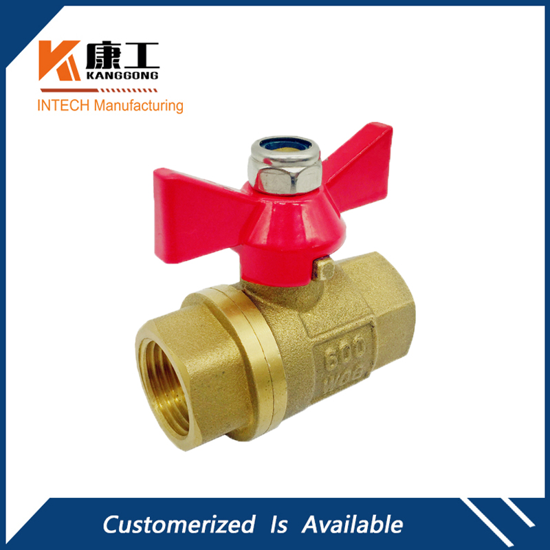 Full Port Brass Ball Valve, T handle