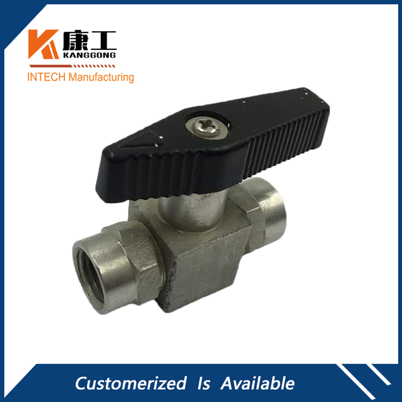 Straight Panel Mount Stainless Steel Ball Valve