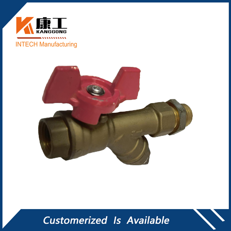 Y Strainer Brass Ball Valve With Female Inlet & Male Outlet