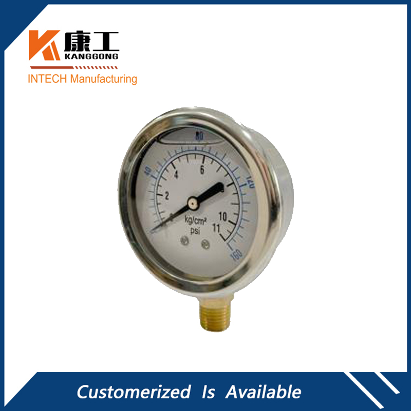 Liquid Filled Pressure Gauge Lower Mount