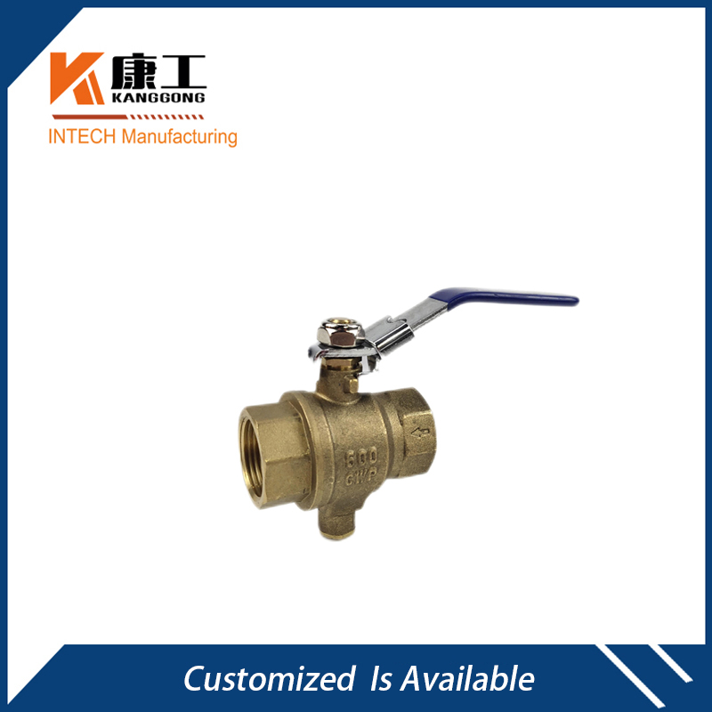 600PSI Auto Drain Safety Exhaust  Brass Ball Valve With Lockable Handle