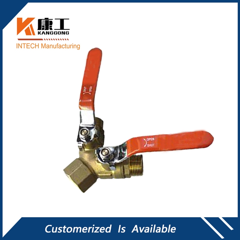 3-Way Diverting Brass Ball Valve w/Auto Drain